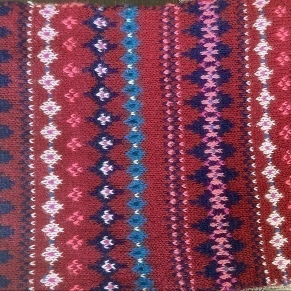 💋 SO Kohl’s fairisle infinity knit winter ski scarf 🧣